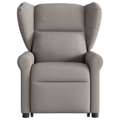 Fauteuil de massage releveur taupe en tissu vidaXL