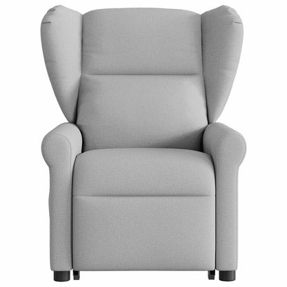 vidaXL Fauteuil de massage inclinable et releveur en tissu gris nuage