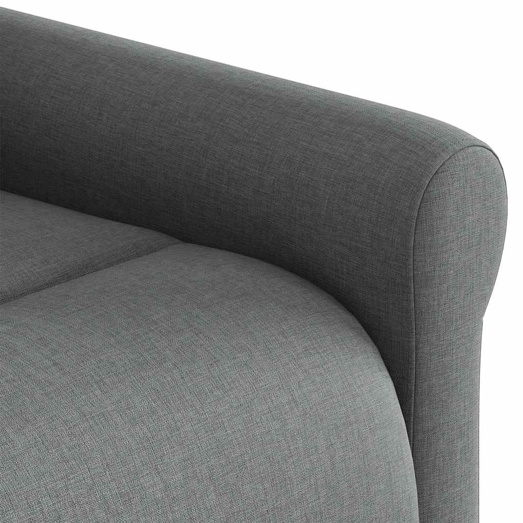 vidaXL Relaxsessel mit Aufstehhilfe Elektrisch Dunkelgrau Stoff