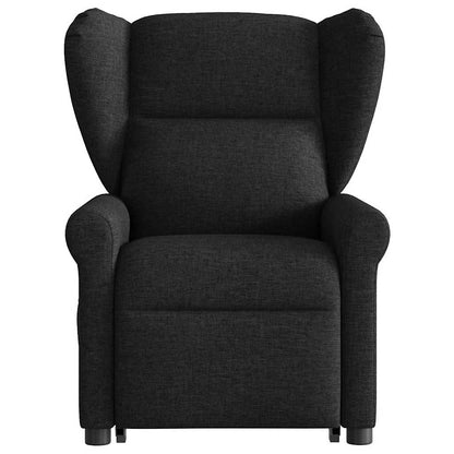 vidaXL Fauteuil releveur électrique en tissu noir