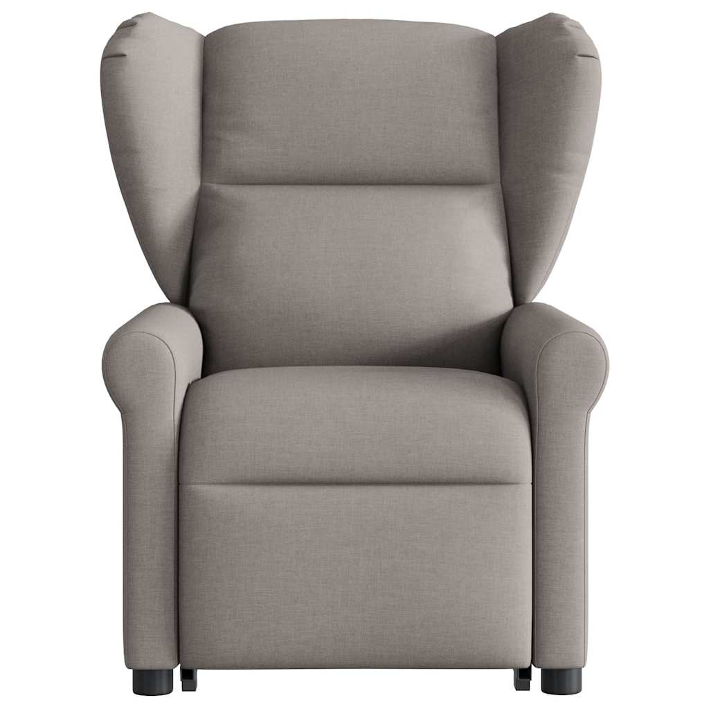 vidaXL Fauteuil relax électrique avec fonction releveur Taupe Tissu