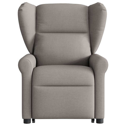 vidaXL Fauteuil relax électrique avec fonction releveur Taupe Tissu
