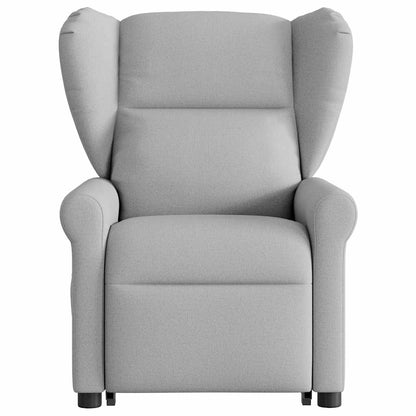 vidaXL Fauteuil releveur électrique gris nuage en tissu