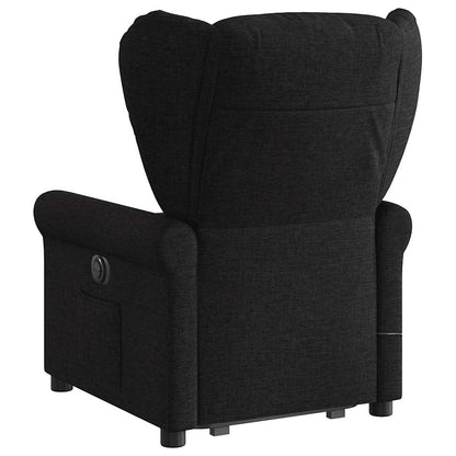 vidaXL Fauteuil de massage électrique releveur tissu noir