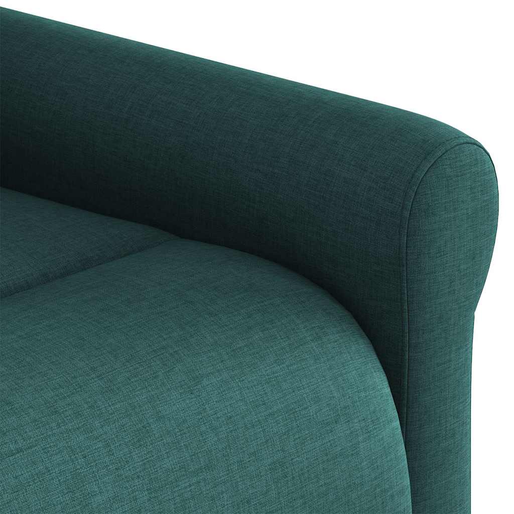 vidaXL Fauteuil de massage électrique releveur tissu vert foncé