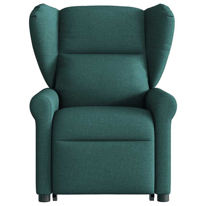 vidaXL Fauteuil de massage électrique releveur tissu vert foncé