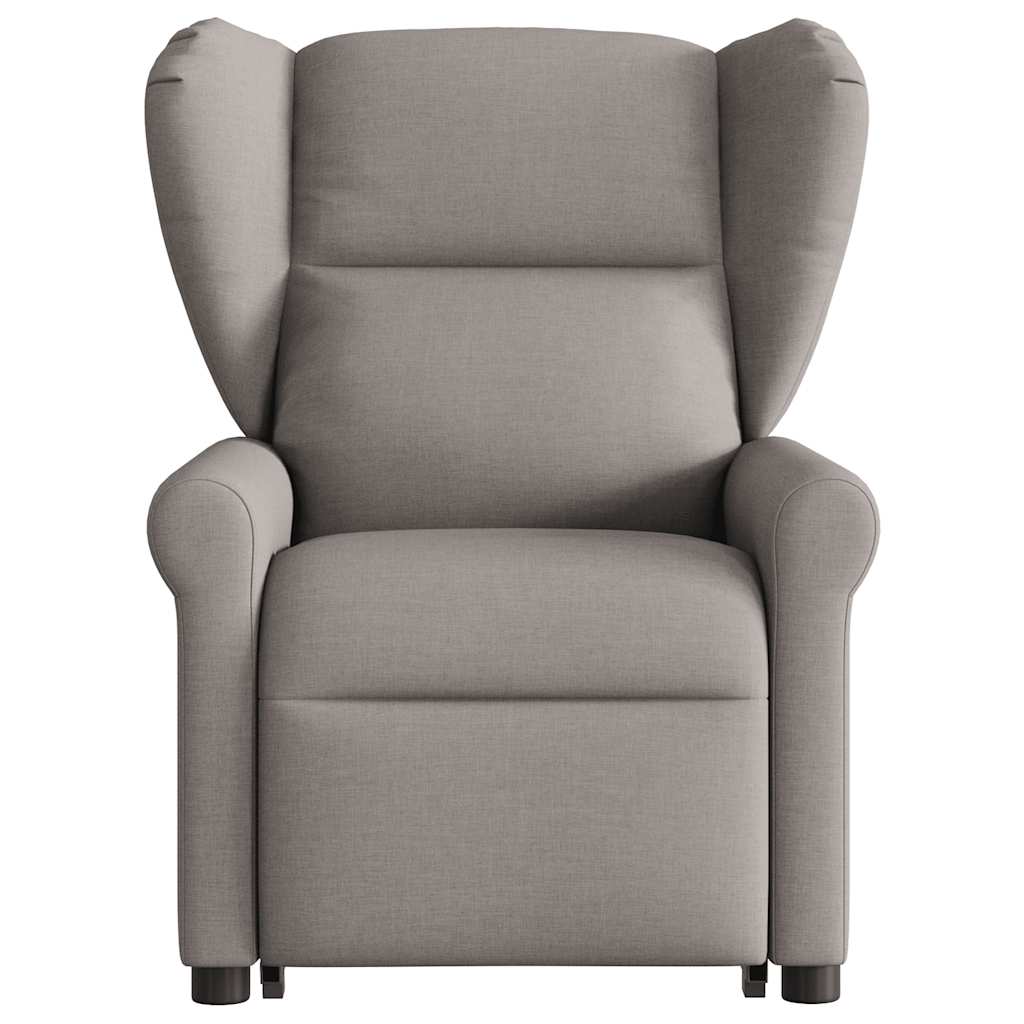 vidaXL Fauteuil de massage électrique releveur tissu taupe