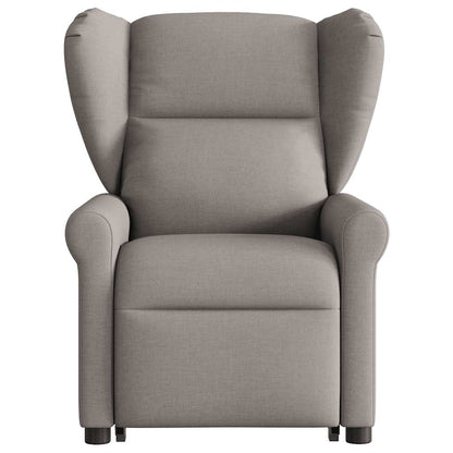 vidaXL Fauteuil de massage électrique releveur tissu taupe