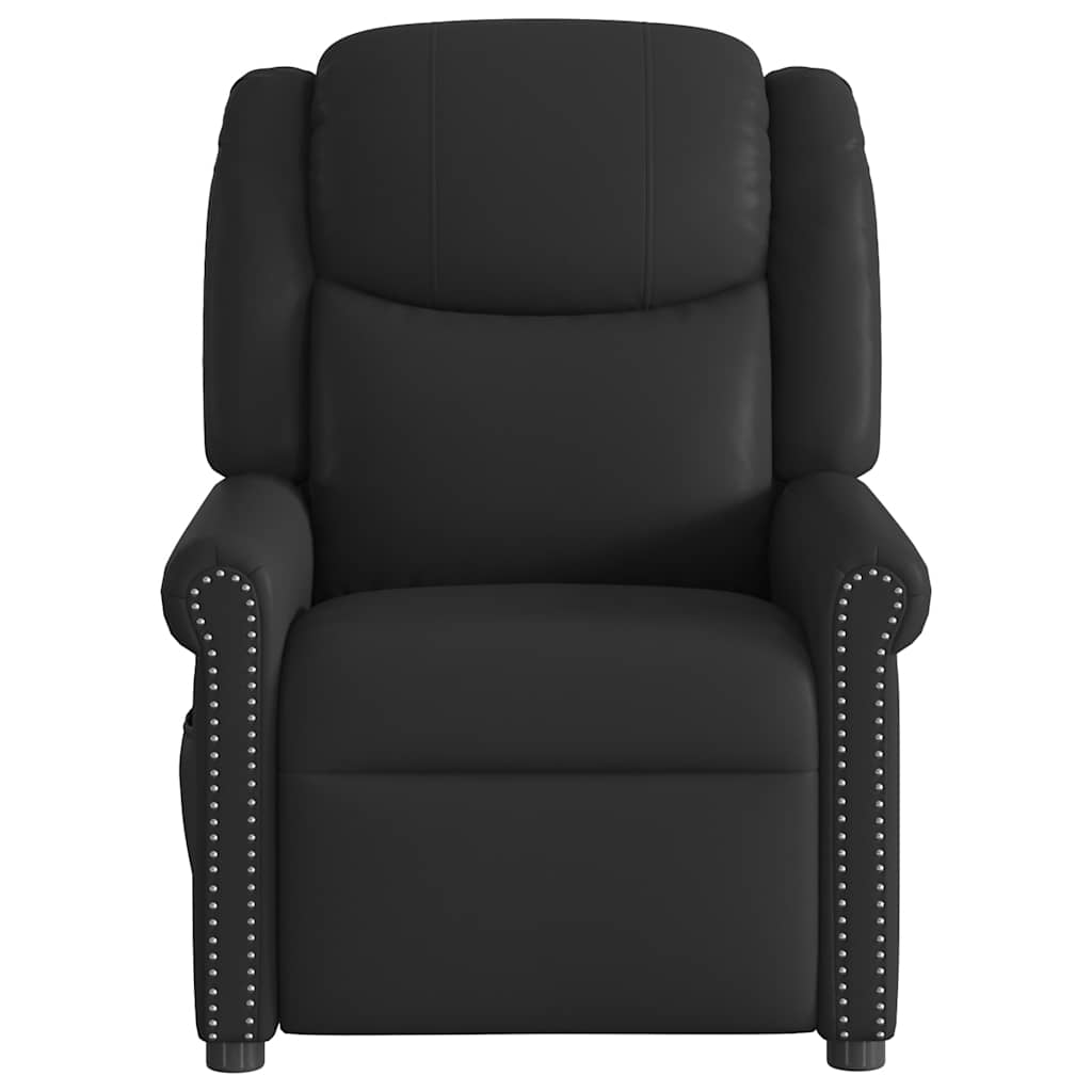 vidaXL Relaxsessel Elektrisch Glänzend Schwarz Kunstleder