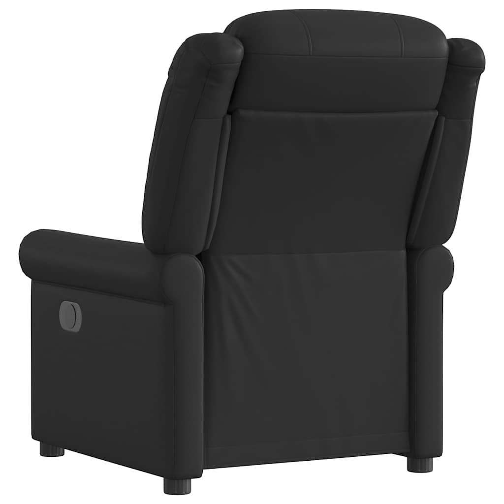 vidaXL Relaxsessel Elektrisch Glänzend Schwarz Kunstleder