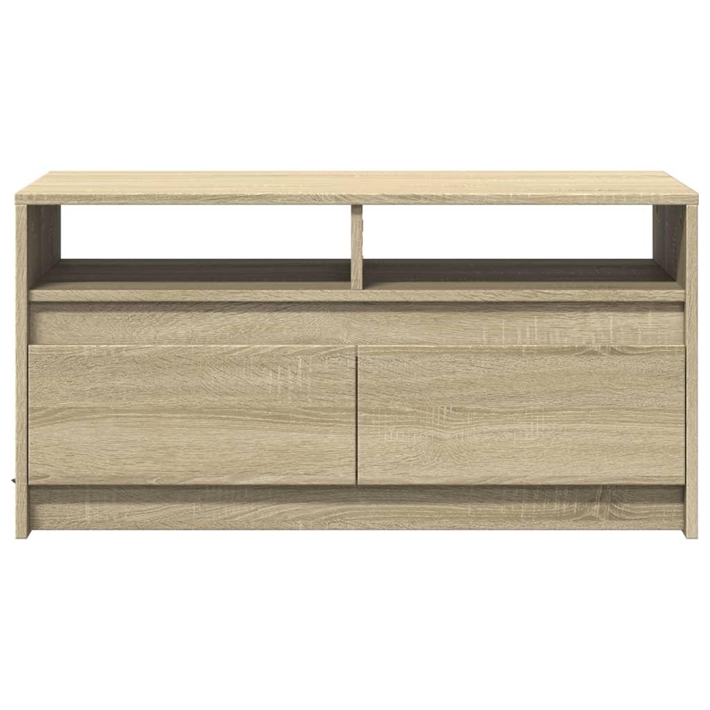 vidaXL LED-Couchtisch Sonoma-Eiche Holzwerkstoff