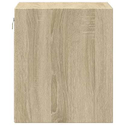 vidaXL Tables de chevet murales avec lumières LED 2 pcs Chêne Sonoma