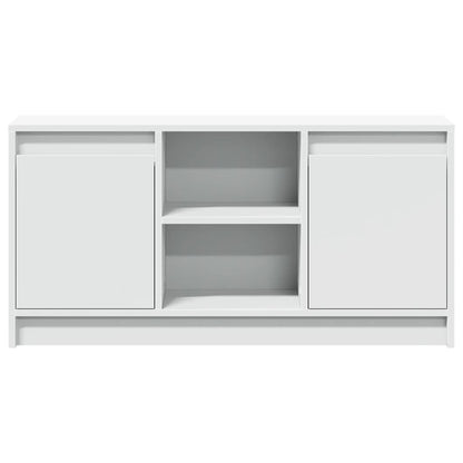 Meuble TV vidaXL avec éclairage LED blanc 100x34x50 cm aggloméré