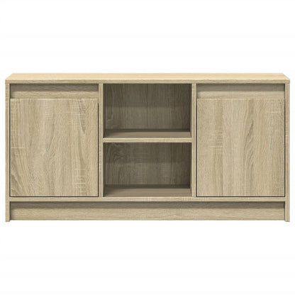 Meuble TV vidaXL avec éclairage LED chêne Sonoma 100x34x50 cm