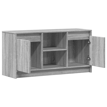 Meuble TV vidaXL avec éclairage LED Gris Sonoma 100x34x50 cm