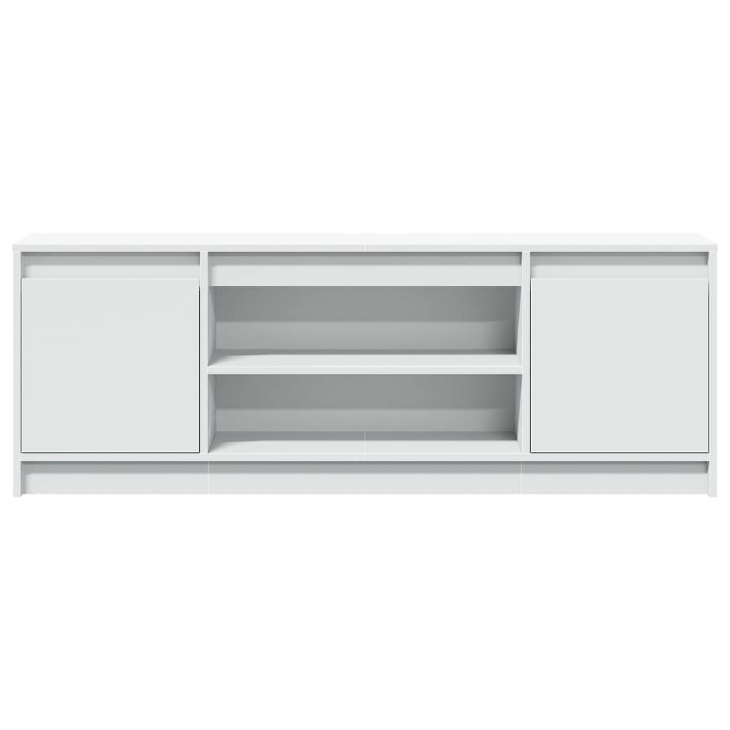 vidaXL TV-Schrank mit LED-Beleuchtung Weiß 139,5x34x50cm Holzwerkstoff