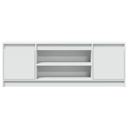 vidaXL TV-Schrank mit LED-Beleuchtung Weiß 139,5x34x50cm Holzwerkstoff