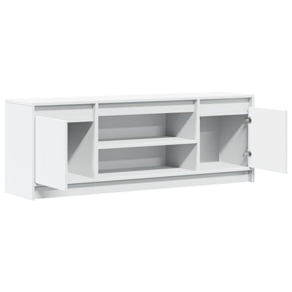 vidaXL TV-Schrank mit LED-Beleuchtung Weiß 139,5x34x50cm Holzwerkstoff