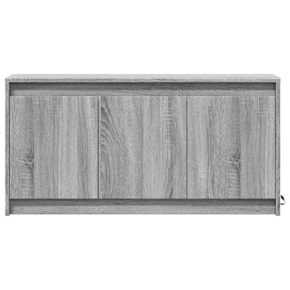 vidaXL TV-Schrank mit LED-Beleuchtung Grau Sonoma 100x34x50 cm