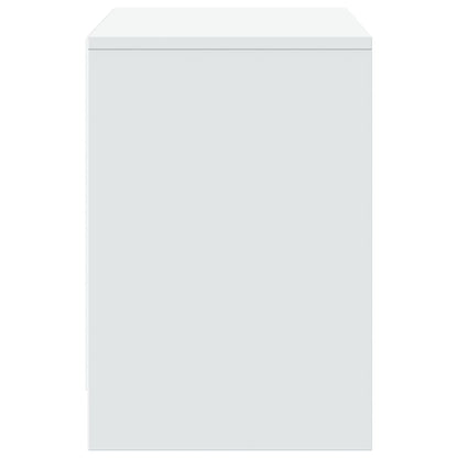 Meuble TV vidaXL avec éclairage LED blanc 100x34x50 cm aggloméré