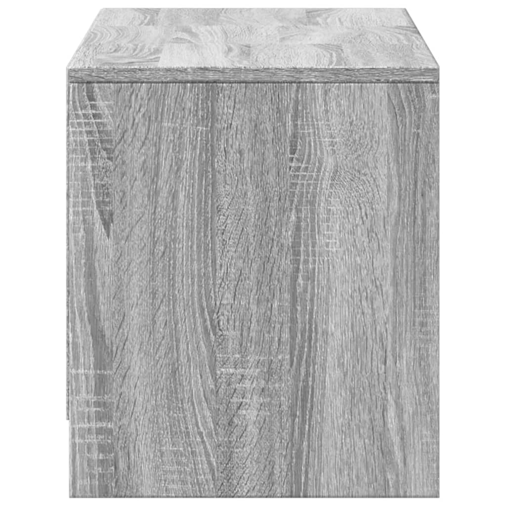 vidaXL Meuble TV LED Gris Sonoma 97x34x40 cm Bois d'ingénierie