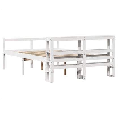 Seniorenbett mit Kopfteil ohne Matratze Weiß 120x190 cm