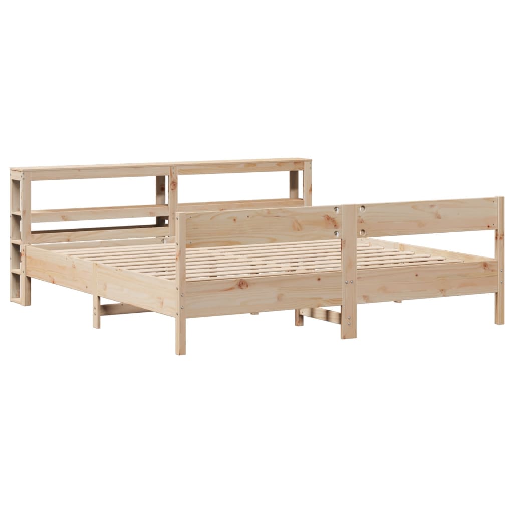 vidaXL Massivholzbett ohne Matratze 180x200 Kiefernholz