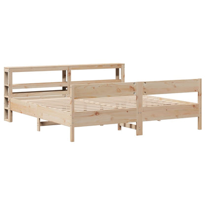 vidaXL Massivholzbett ohne Matratze 180x200 Kiefernholz