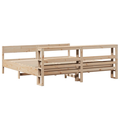 vidaXL Massivholzbett ohne Matratze 180x200 Kiefernholz