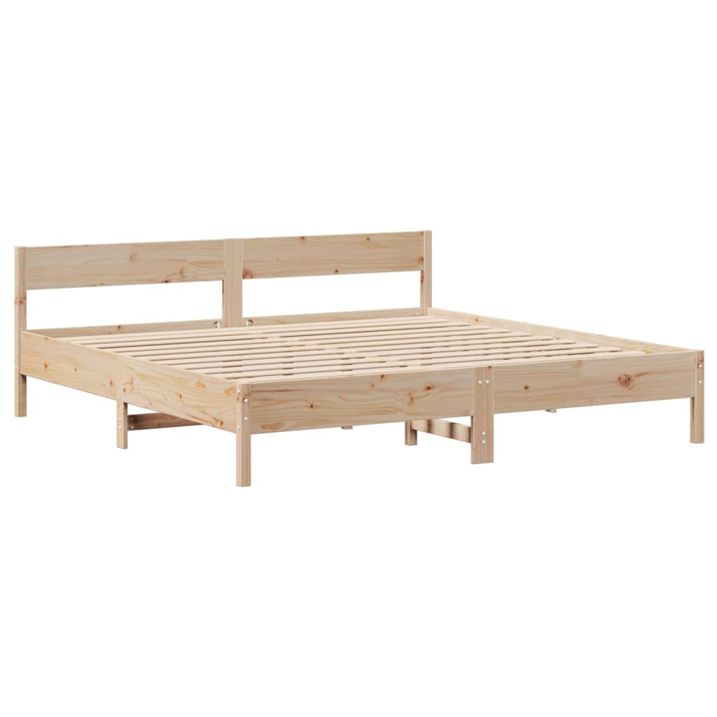 vidaXL Massivholzbett ohne Matratze 180x200 Kiefernholz