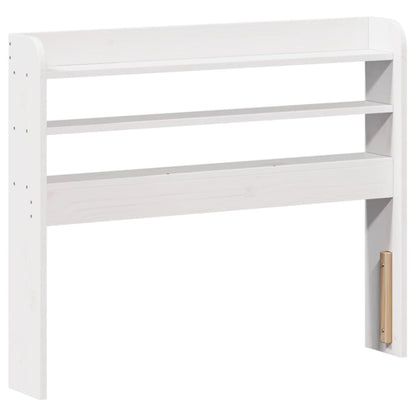 vidaXL Cadre de lit avec tête de lit sans matelas Blanc 100x200 cm