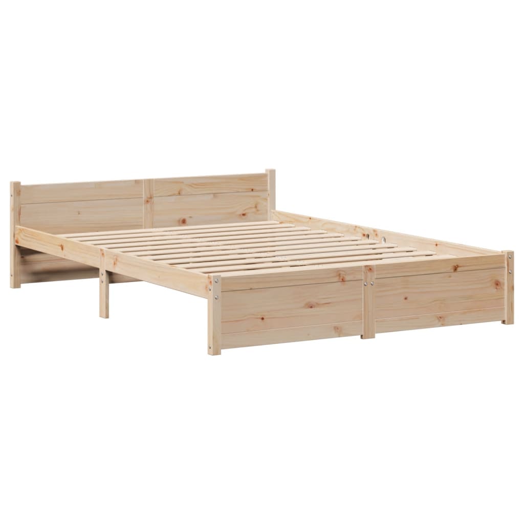 vidaXL Cadre de lit avec tête de lit sans matelas 120x200 cm