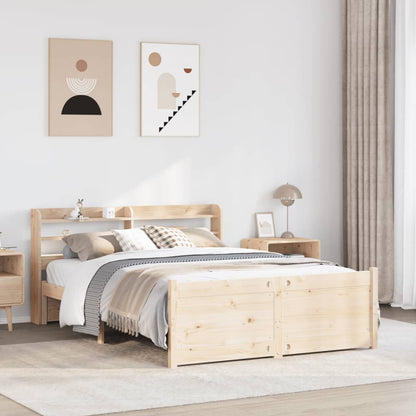 vidaXL Cadre de lit avec tête de lit sans matelas 120x200 cm
