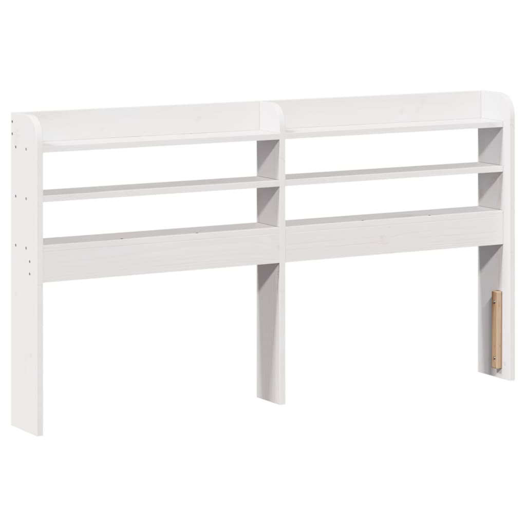 vidaXL Cadre de lit avec tête de lit sans matelas Blanc 150x200 cm