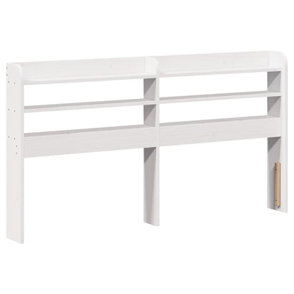 vidaXL Cadre de lit avec tête de lit sans matelas Blanc 150x200 cm