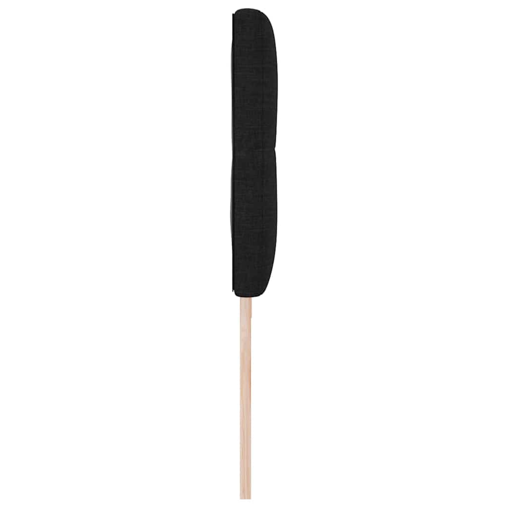 vidaXL LED Kopfteil mit LED-Lichtleisten Schwarz 200 cm Polyester