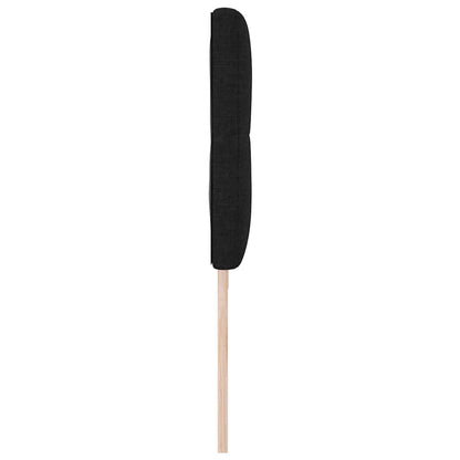 vidaXL LED Kopfteil mit LED-Lichtleisten Schwarz 200 cm Polyester