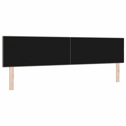 vidaXL LED Kopfteil mit LED-Lichtleisten Taupe 200 cm Polyester