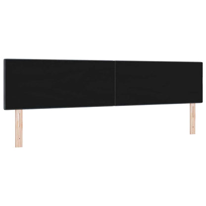 vidaXL LED Kopfteil mit LED-Lichtleisten Grau 200 cm Polyester