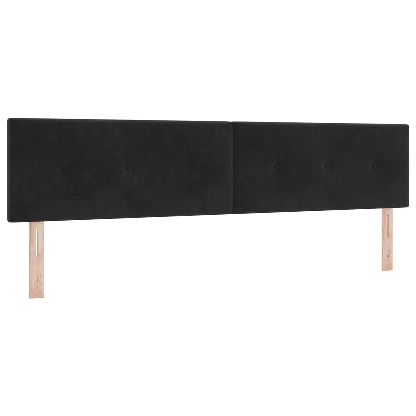 vidaXL LED Kopfteil mit LED-Lichtleisten Schwarz 200 cm Polyester