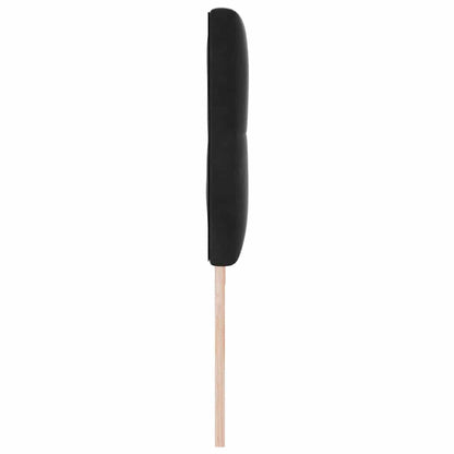vidaXL LED Kopfteil mit LED-Lichtleisten Schwarz 200 cm Polyester