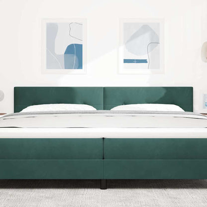 vidaXL LED Kopfteil mit LED-Lichtleisten Grün 200 cm Polyester