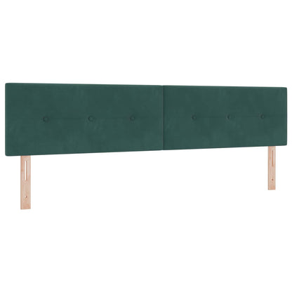 vidaXL LED Kopfteil mit LED-Lichtleisten Grün 200 cm Polyester