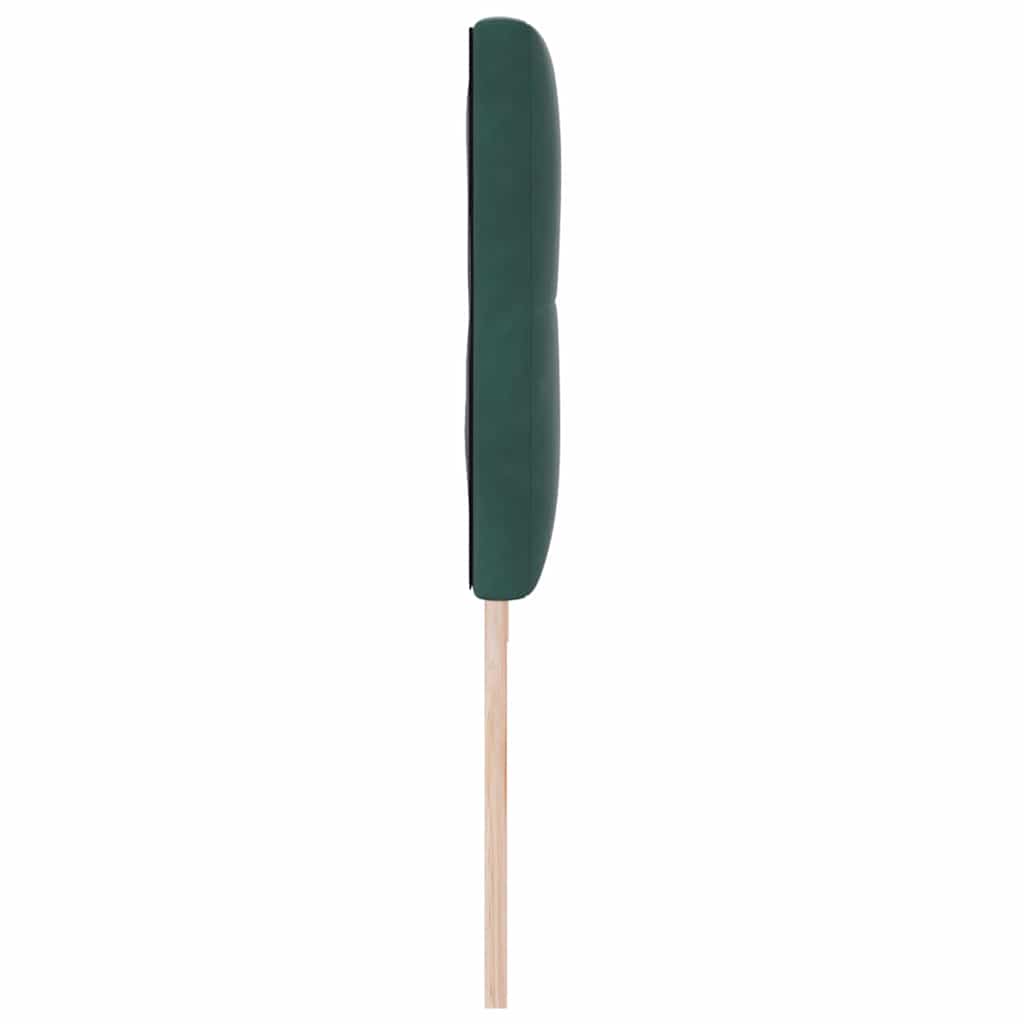 vidaXL LED Kopfteil mit LED-Lichtleisten Grün 200 cm Polyester