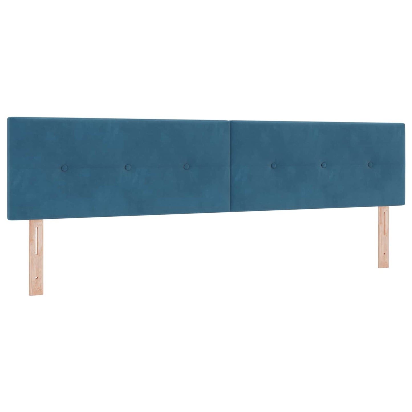 vidaXL LED Kopfteil mit LED-Lichtleisten Blau 200 cm Polyester