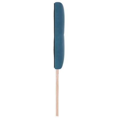 vidaXL LED Kopfteil mit LED-Lichtleisten Blau 200 cm Polyester