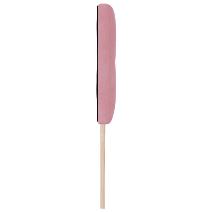 vidaXL LED Kopfteil mit LED-Lichtleisten Rosa 200 cm Polyester