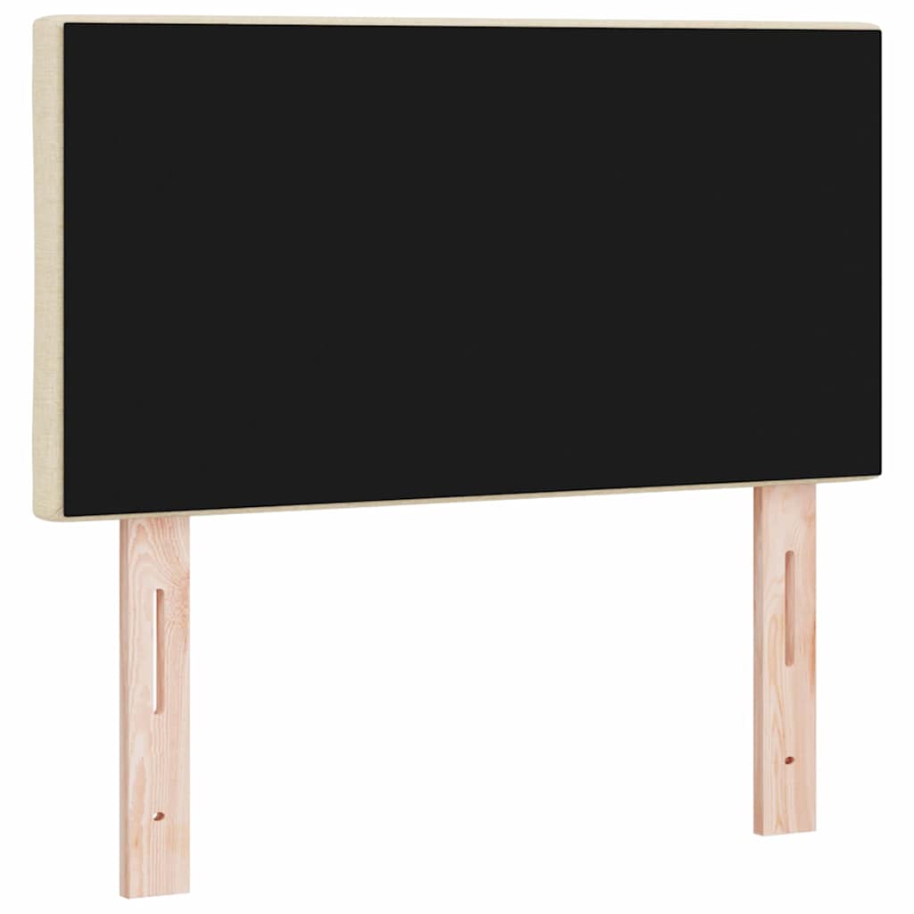 vidaXL Kopfteil Creme 80 cm Stoff