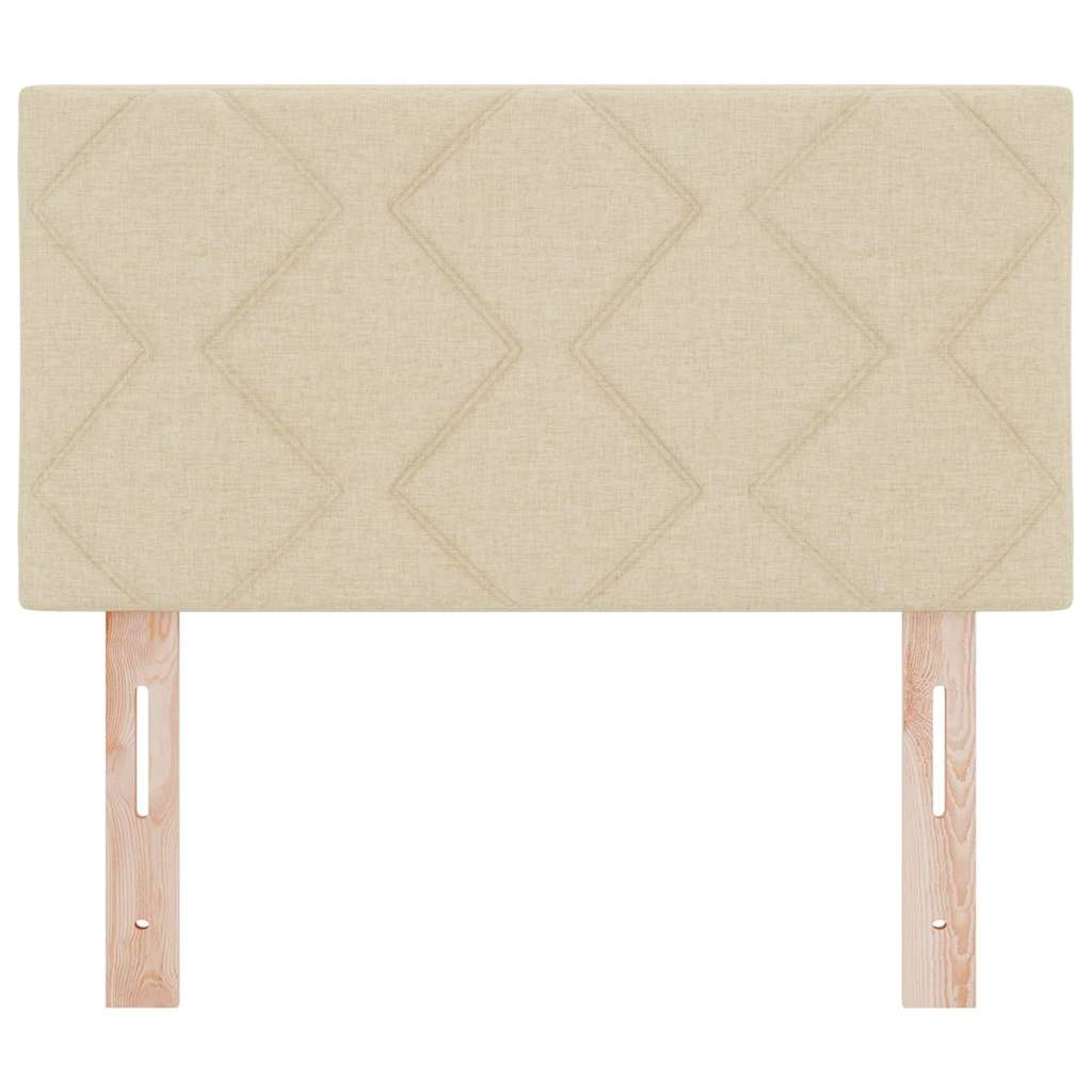 vidaXL Kopfteil Creme 80 cm Stoff