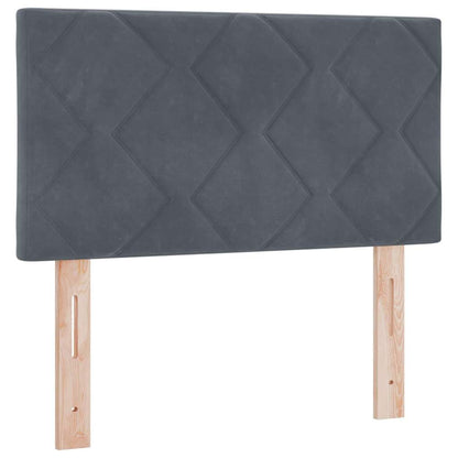 vidaXL LED Kopfteil Dunkelgrau 80 cm Kunstleder